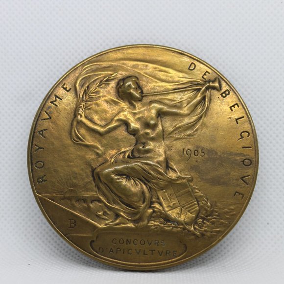 1905 Bronze Coin Token - Exposition Universelle Liege Belgium - Picture 4 of 6